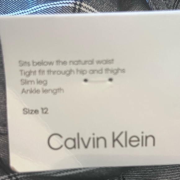 Calvin Klein Dress Pants Size M Dark Grey Color NWT - Picture 5 of 5